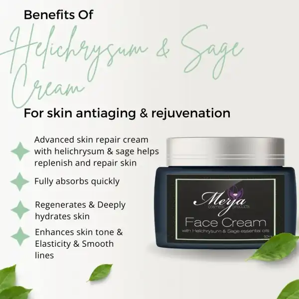 Merja Herbs Face cream with Helichrysum & Sage - Image 3